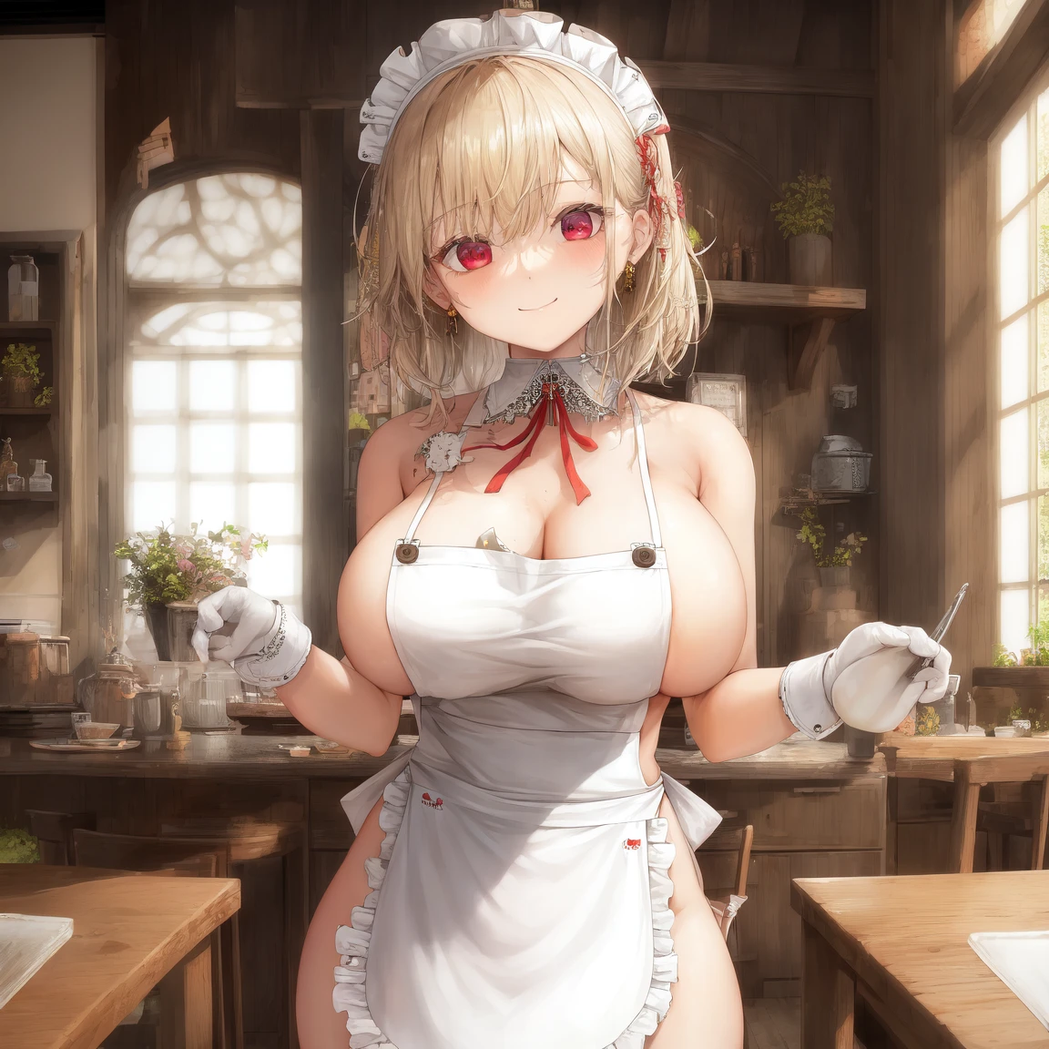 [Holara] Indoor Side boob Masterpiece Naked apron [Illustration]